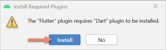 flutter and dart plugin installation android studio