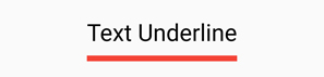 flutter text style underline