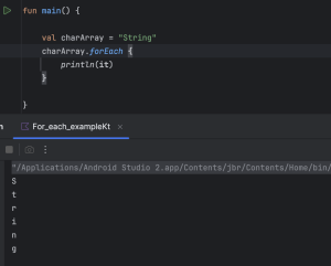 Using forEach with a string