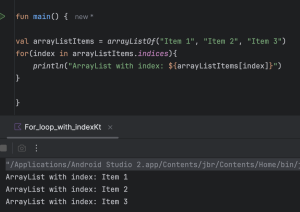 kotlin-for-loop-arraylist-with-index