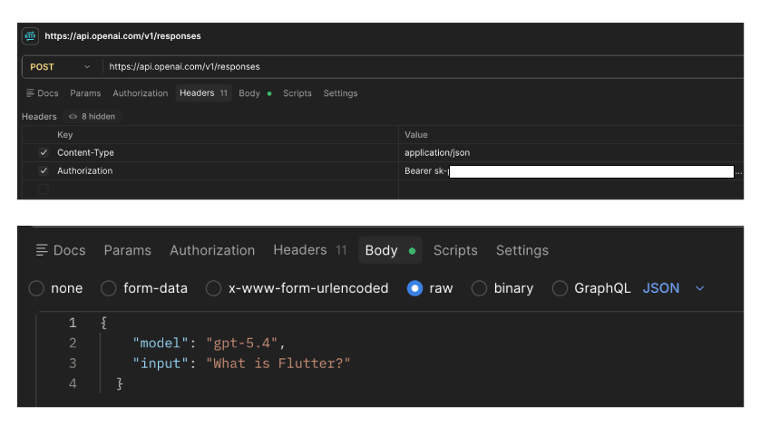 gpt api integration in postman