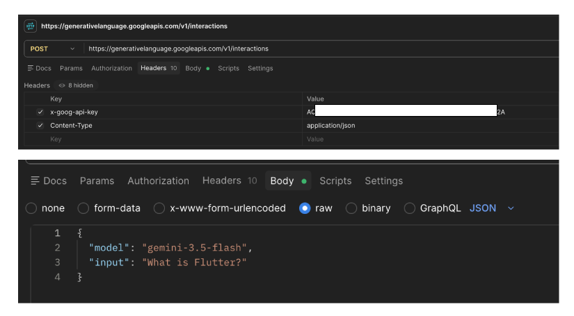 gemini ai postman integration