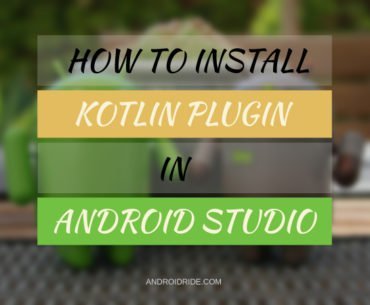 how to install or add kotlin plugin in android studio
