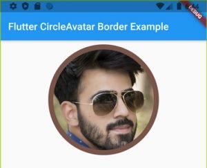 6 Flutter Circle Avatar Widget Examples With Tutorial - AndroidRide