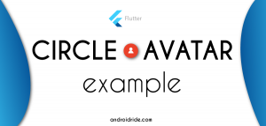 6 Flutter Circle Avatar Widget Examples With Tutorial - AndroidRide
